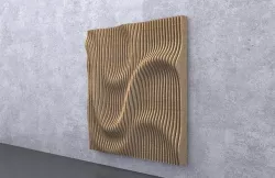 Parametric 3 Waves Wooden Panels with Grasshopper 3D model