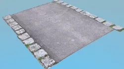 Photoscanned Sidewalk 3D model