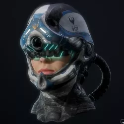 Police Enforcer Helmet Low-poly 3D model