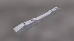 Reinforced Concrete Sleeper SH1 Low-poly 3D model