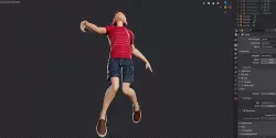 Rigged - Stylized Character Boy  - Blender Cycles And Eevee 3D model