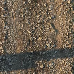  Rocky narrow road material Low-poly 3D model