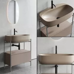 Scarabeo Ceramiche Diva Floor-standing Vanity Unit Set 3 Low-poly 3D model