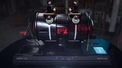 Sci-fi Cyberpunk fuel station for spaceships Low-poly 3D model