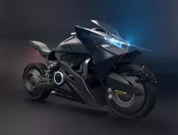 Sci Fi futuristic motorcycle 3D model