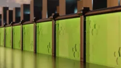 Sci Fi Modular Railing for City Walkways 3D model
