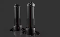Sci-Fi Power Source Cylinder Battery Low-poly 3D model