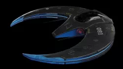 Sci-Fi small combat Spaceship Low-poly 3D model