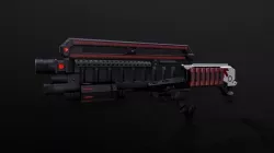 Sci-Fi Weapon - Demon Hunter  Low-poly 3D model