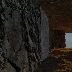 Set of Realistic cliff rocks  3D model