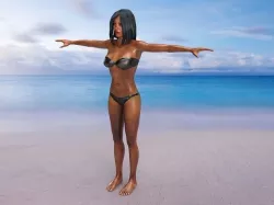 Sexy Bikini Lady 3D model