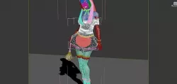 Sexy model woman Sexy Maid 3D model