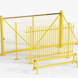 Sliding Gates and Fence 3D model