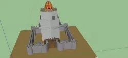 Small Castle Low-poly 3D model