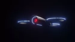 Snowflake drone sci-fi 3D model