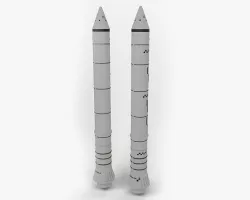 Solid Rocket Booster Low-poly 3D model