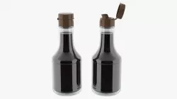 Soy sauce in a bottle 05 3D model