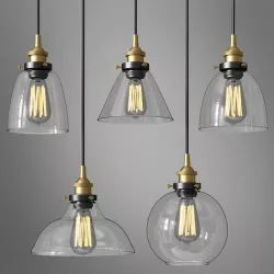 Stainless Steel Brushed Steel Shade Ceiling Lamp 3D model