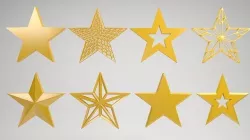 star shape 3D model