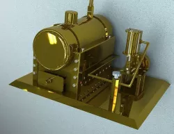 Steam engine  3D model