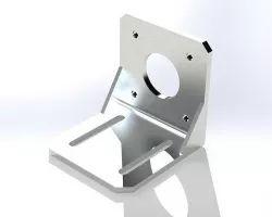 Stepper motor holder NEMA 17 3D model