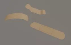 Sticking Plaster Low-poly 3D model