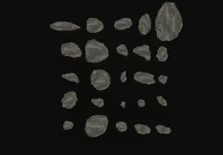 Stones Pack Volume 5 Low-Stones Pack Volume 5 Low-poly 3D modelS Low-poly 3D model