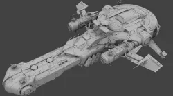 Super Space Battleship 3D model