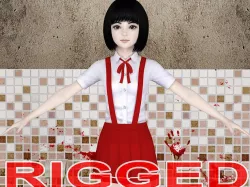 T pose rigged model of Hanako-san 3D model