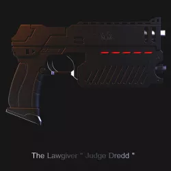 The Lawgiver Judge Dredd 3D model