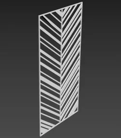 Trellis Partition Divider 3D model