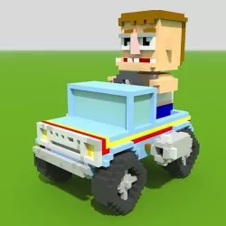Truck Car and character for your Apocalyptic Game 3D model