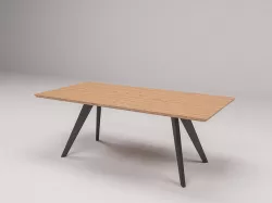 tv cabinet and dining table 3d model 3D model