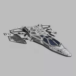 VBS-1 Spaceship Low-poly 3D model