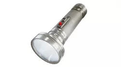 Vintage retro steel flashlight Low-poly 3D model