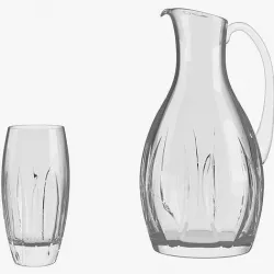 Waterford Ardan Tonn Pitcher 8 Hi Balls Glass 3D model