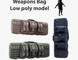 Weapon Bag Low poly Low-poly 3D model