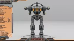 Werewolf BattleMech Low-poly 3D model