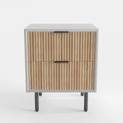 West Elm Quinn Wood Nightstand 3D model