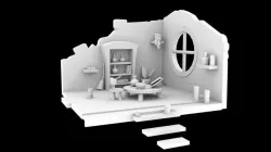 witch house Low-poly 3D model
