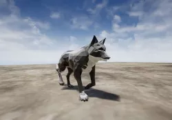 Wolf 3D model 3D model