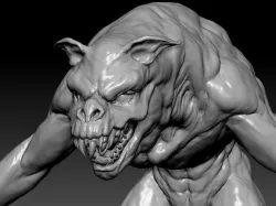 wolfman 3D model
