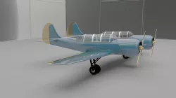 yak jet 55 aircraft aiplane 3D model