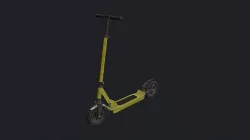 Yellow Scooter - Kick Scooter - Kids Scooter - Small Scooter Low-poly 3D model