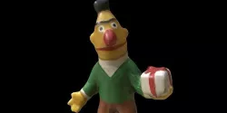 1985 Bert Figure Muppets Sesame Street Low-poly 3D model