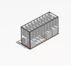 20 GPU Custom Frame  3D model