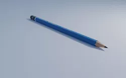 2B pencil  3D model