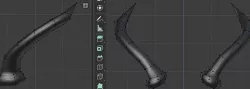 3 Sets of Deer Horns and a Elk Spike Low Poly in all formats Low-poly 3D model