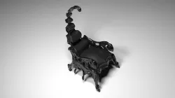 3D model Classic scorpion chair in Maxon 4d Cinema r 20 Low-poly 3D model