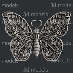 3d STL models for CNC router butterfly  3D model